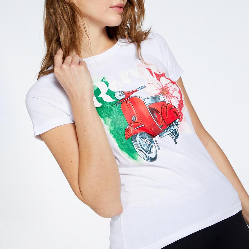 Camiseta prateada