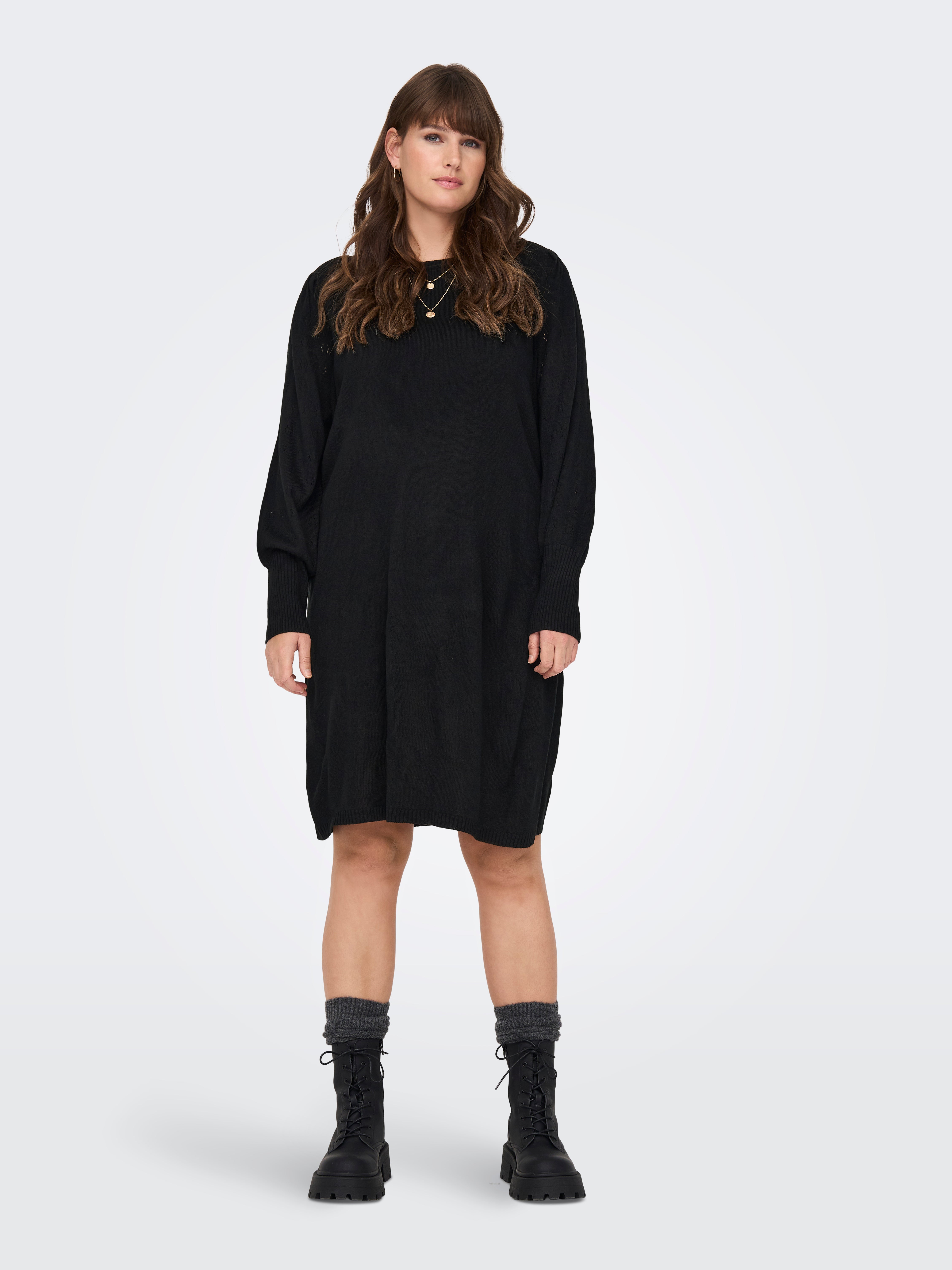 CARMIRLA Strickkleid Black