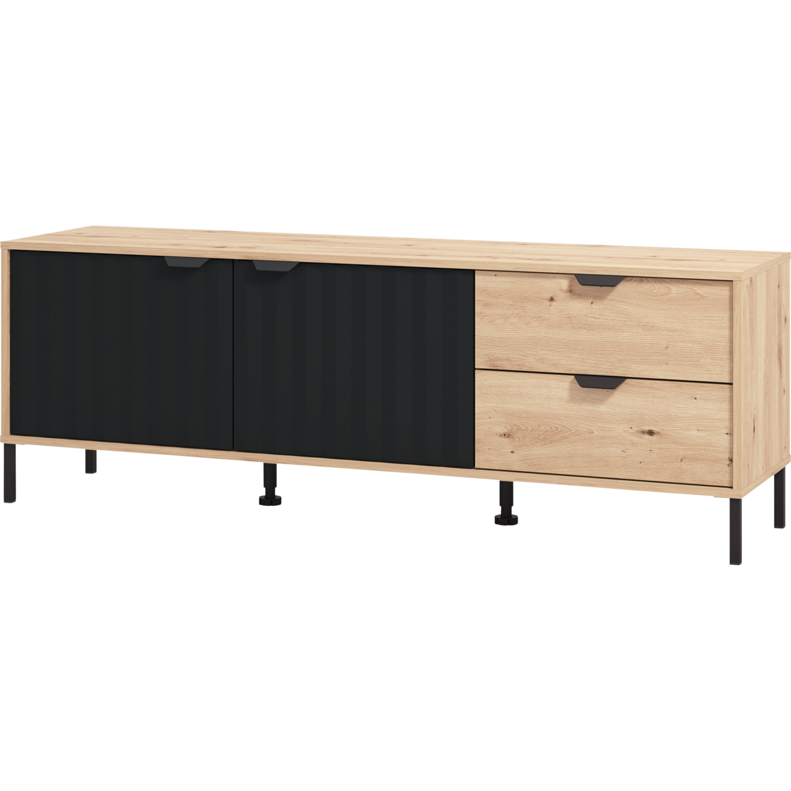 TV-Möbel Vandea, Dekor Eiche Artisan, 157 cm