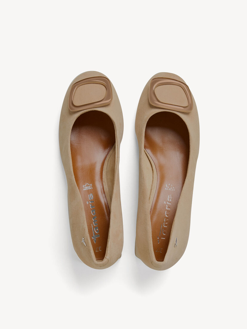 Leren Pumps - bruin