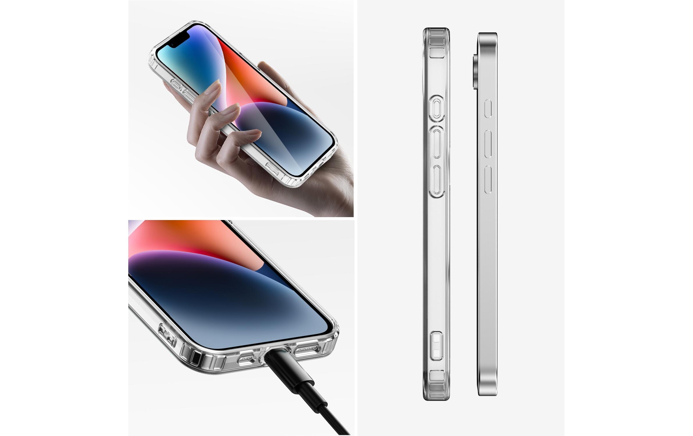 360° Protection Set iPhone 16eSet aus Displayschutzfolie und hochfester Schutzhülle für das iPhone 16e
