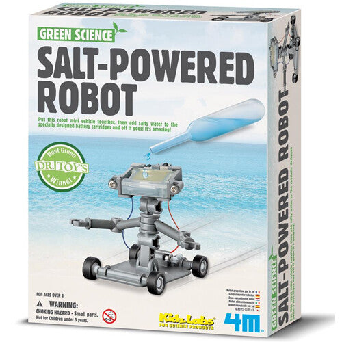 4m bouwset green science - zout water power robot