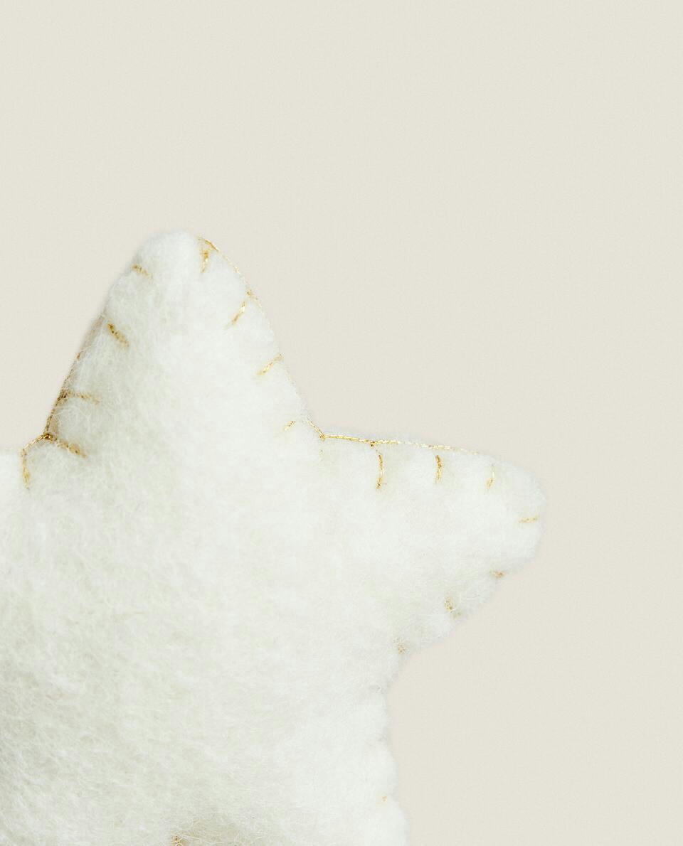 ESTRELA DE FELTRO PARA DECORAÇÃO DE NATAL
