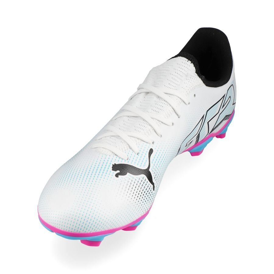 PUMA Future 7 Play FG/AG Phenomenal - Blanc/Noir/Poison Pink
