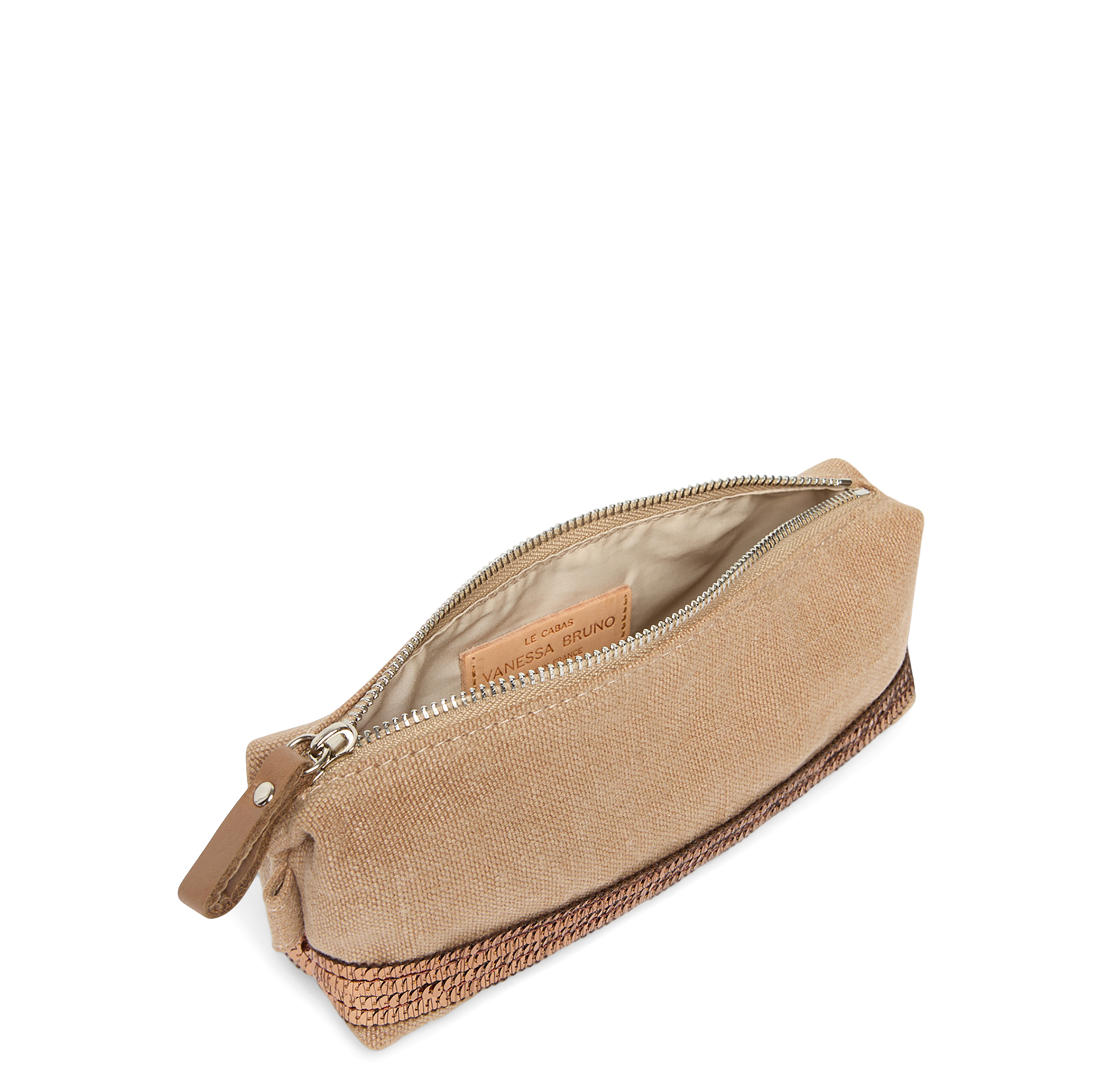 Trousse en lin | Marron