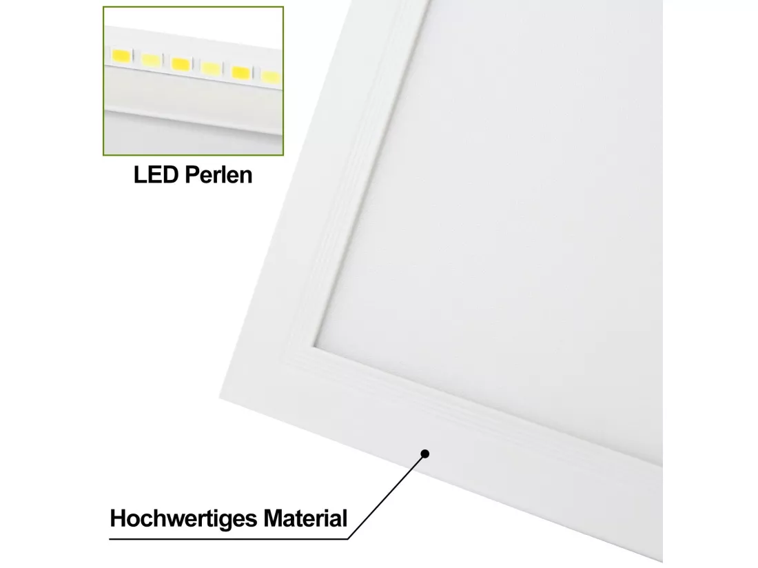 NETTLIFE Plafonnier LED, 80 x 30 cm,39W, 3000 K Dimmable, Plat, Lampe avec Télécommande, Panneau, Blanc, Lampe de Bureau pour Cuisine