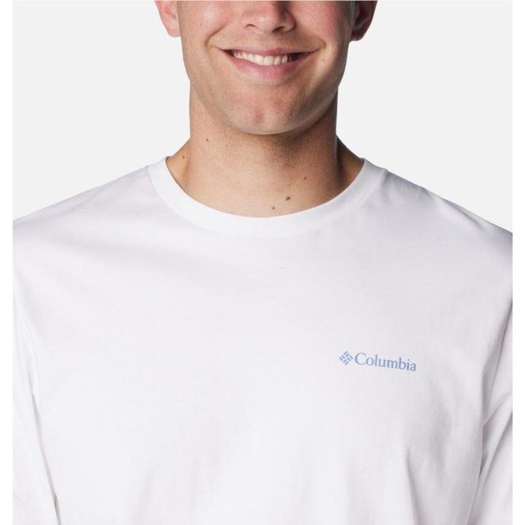 Columbia Explorers Canyon Long Sleeve T-Shirt White/Road Trip Vibes