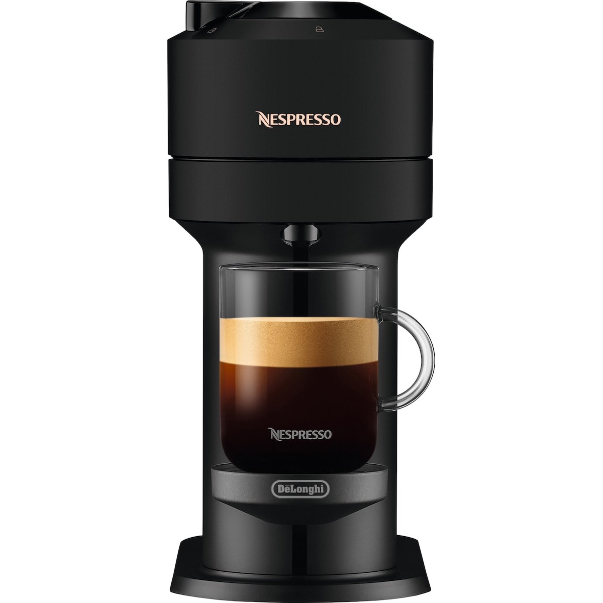 NESPRESSO® Vertuo Next kaffemaskin fra DeLonghi, Matt Sort