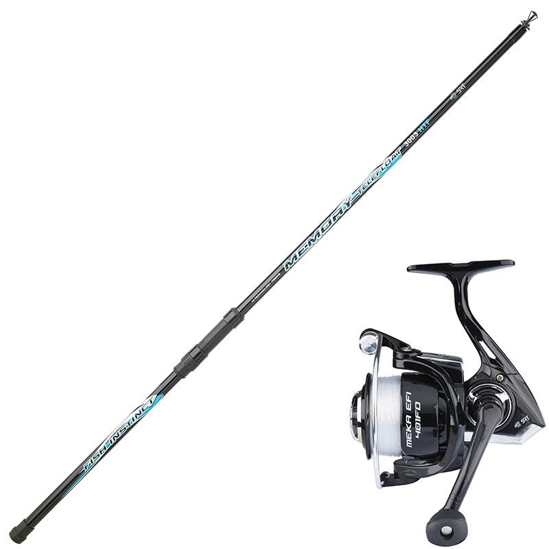 Ensemble Spinning Télescopique Srt Fish Instinct Memory Telefloat + Meka Efi Fd
