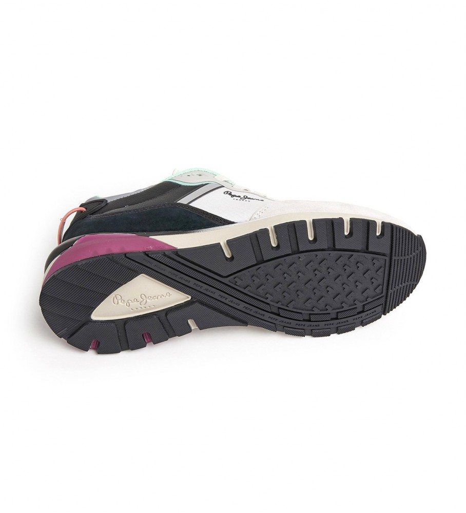 Tênis Pepe Jeans N22 Evolution em couro, branco
