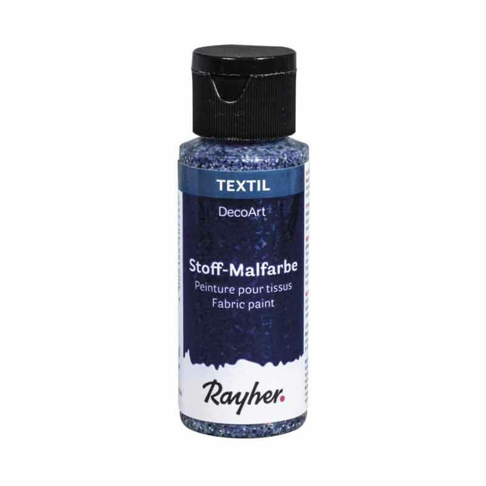 Peinture pour tissus extrême paillettes 59 ml - bleu