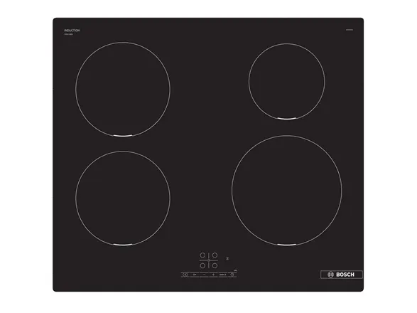 Bosch Serie | 4 PIE611BB5E - Induktions kogeplade - 4 plader - Niche - bredde: 56 cm - dybde: 49 cm - rammeløs - sort
