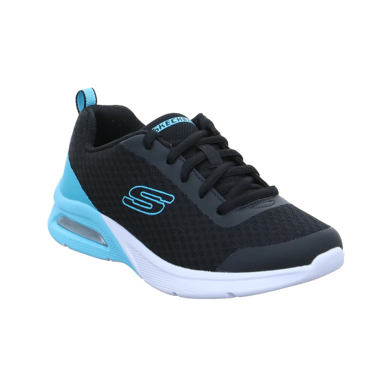SKECHERS Mädchen-Halbschuh Binder Schwarz Textil  Sneaker