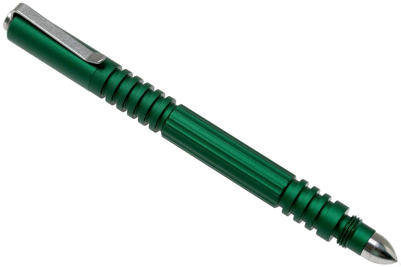 Rick Hinderer Investigator Pen Aluminium Matte Emerald Green, tactische pen