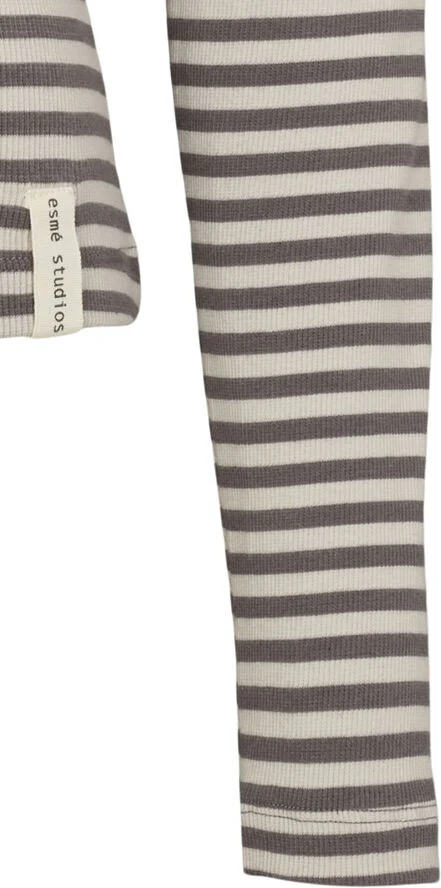 esmé studios ESBlossom Stripe LS Turtleneck GOTS Nacreous clouds