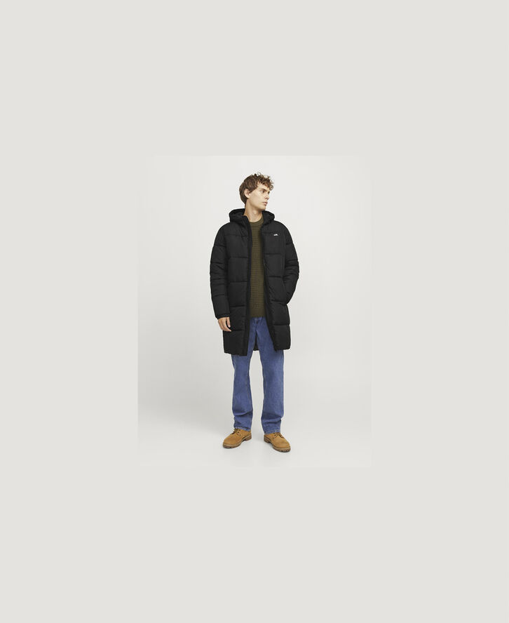 JJ-REBEL JREBREBEL LOGO LONG PUFFER Sort