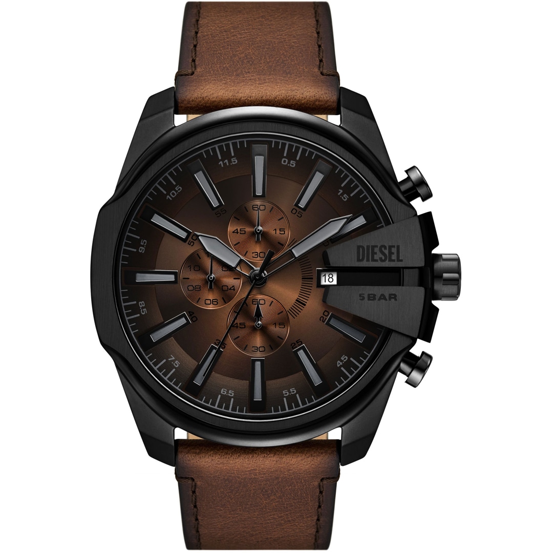 Diesel Mega Chief Slim Chronograph 48mm Braun / Schwarz