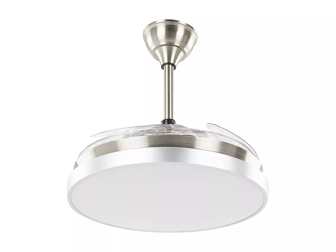 Ventilateur de plafond avec lampe IBAR Avec télécommande Transparent
