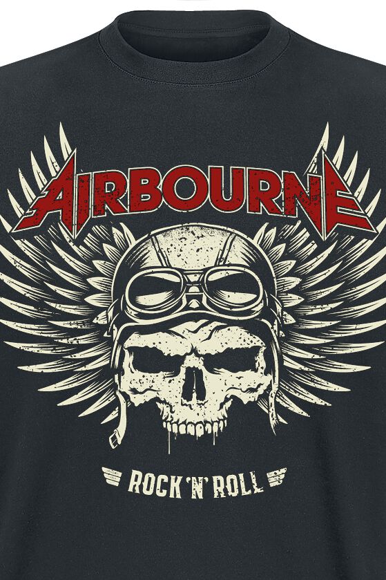 Red Logo Mono Scorch | Airbourne T-Shirt Manches courtes