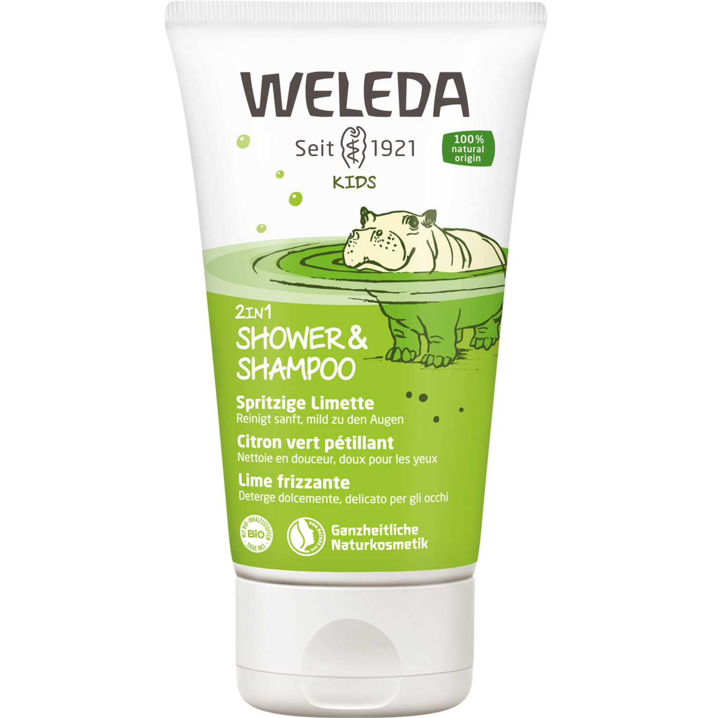 Weleda Kids 2 in 1 Shower & Shampoo Spritzige Limette