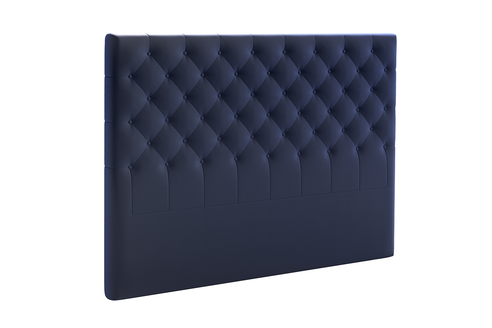 Roma sengegavl 150 cm bredde i tekstil Moment navy blue