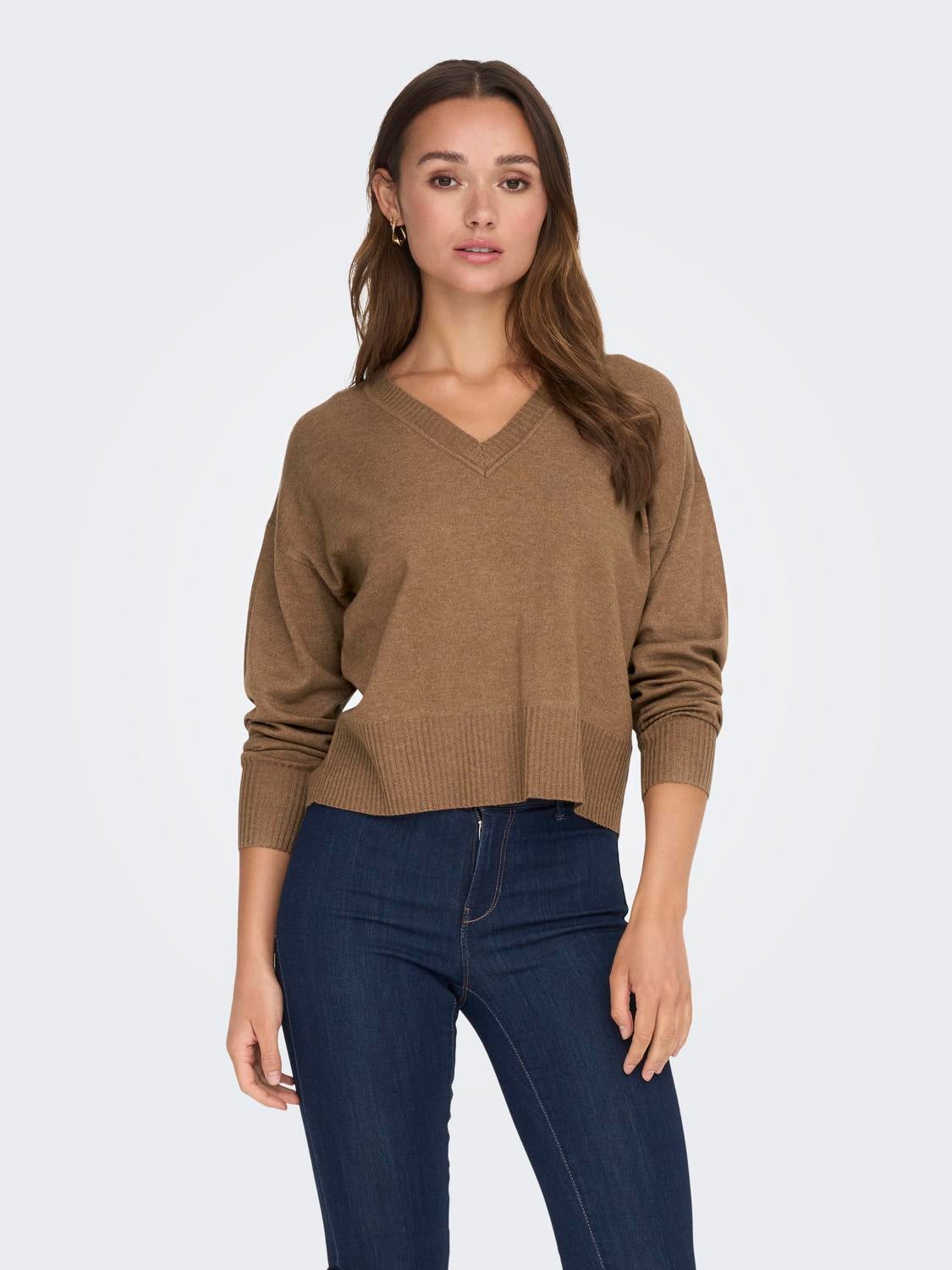 JDYPRIME Strickpullover Toasted Coconut