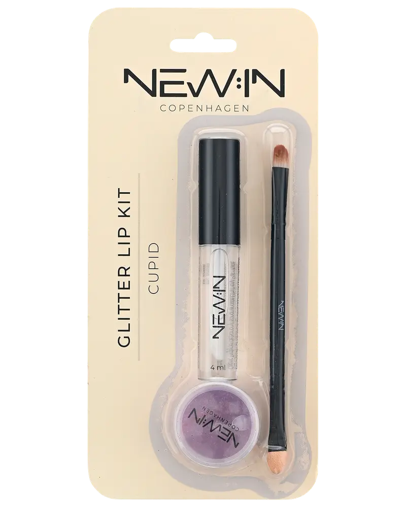 NEW:IN Lip Kit m/glitter assorteret