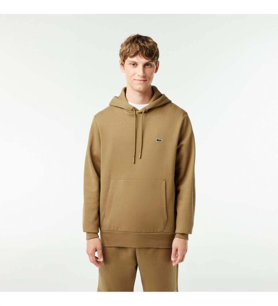 Moletom Lacoste marrom estilo jogger