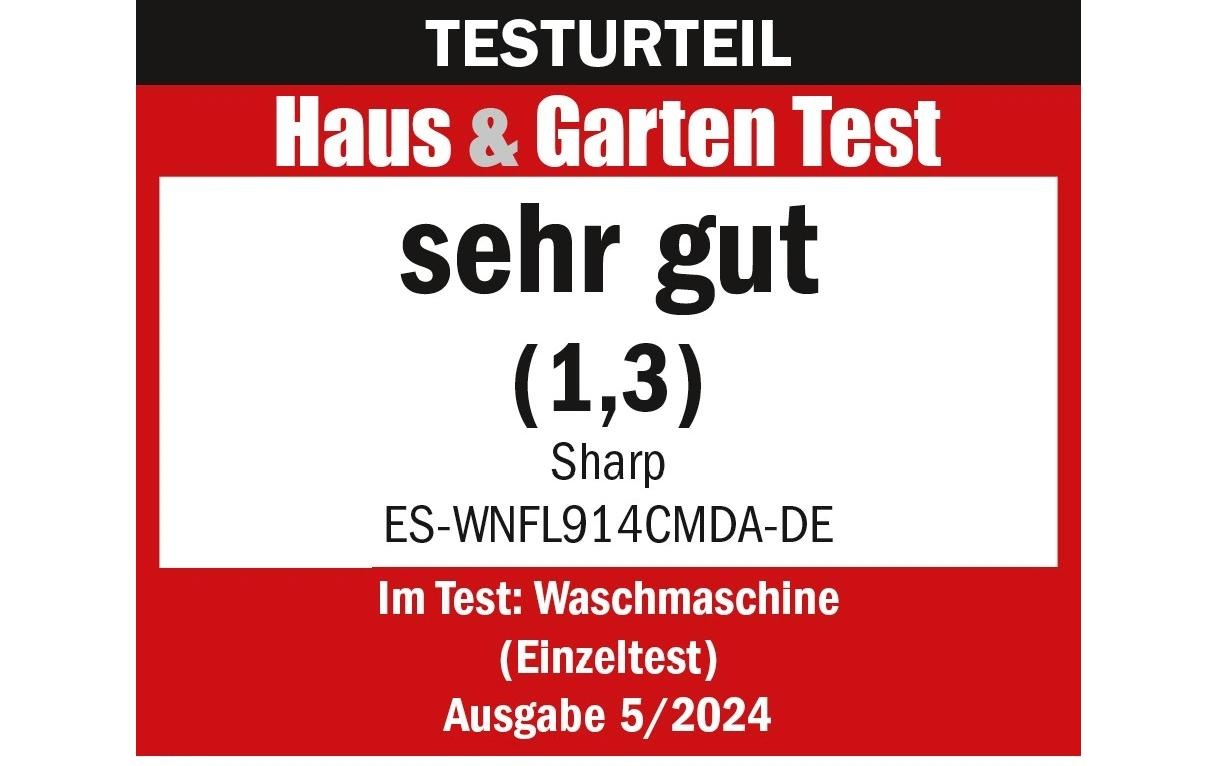 Sharp Waschmaschine »ES-WNFL914CMDA-DE Links« 1400 U/min