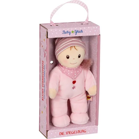 Die Spiegelburg Kleine Schmusepuppe, rosa - BabyGlück