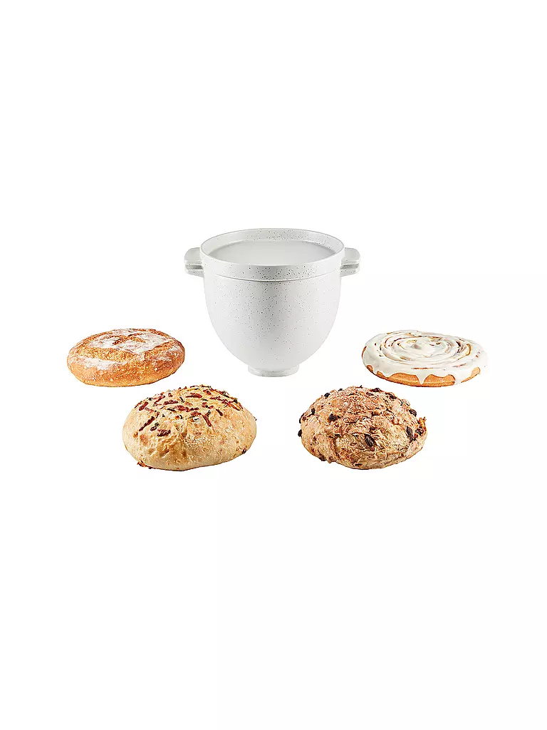KITCHENAID Brot-Backschüssel 4,7l Grey Speckle grau