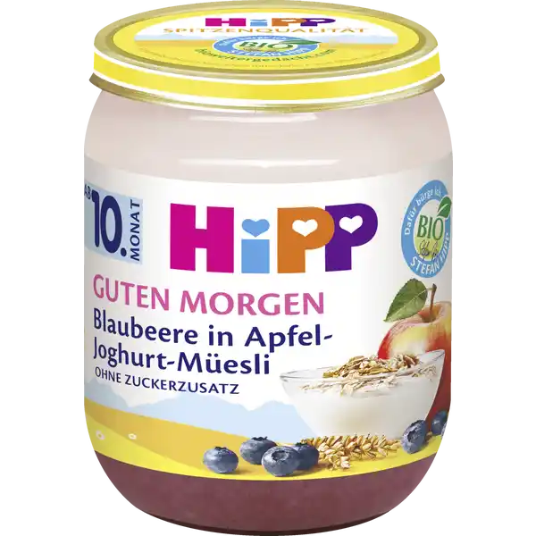 Bio Guten Morgen Blaubeere in Apfel-Joghurt-Müesli