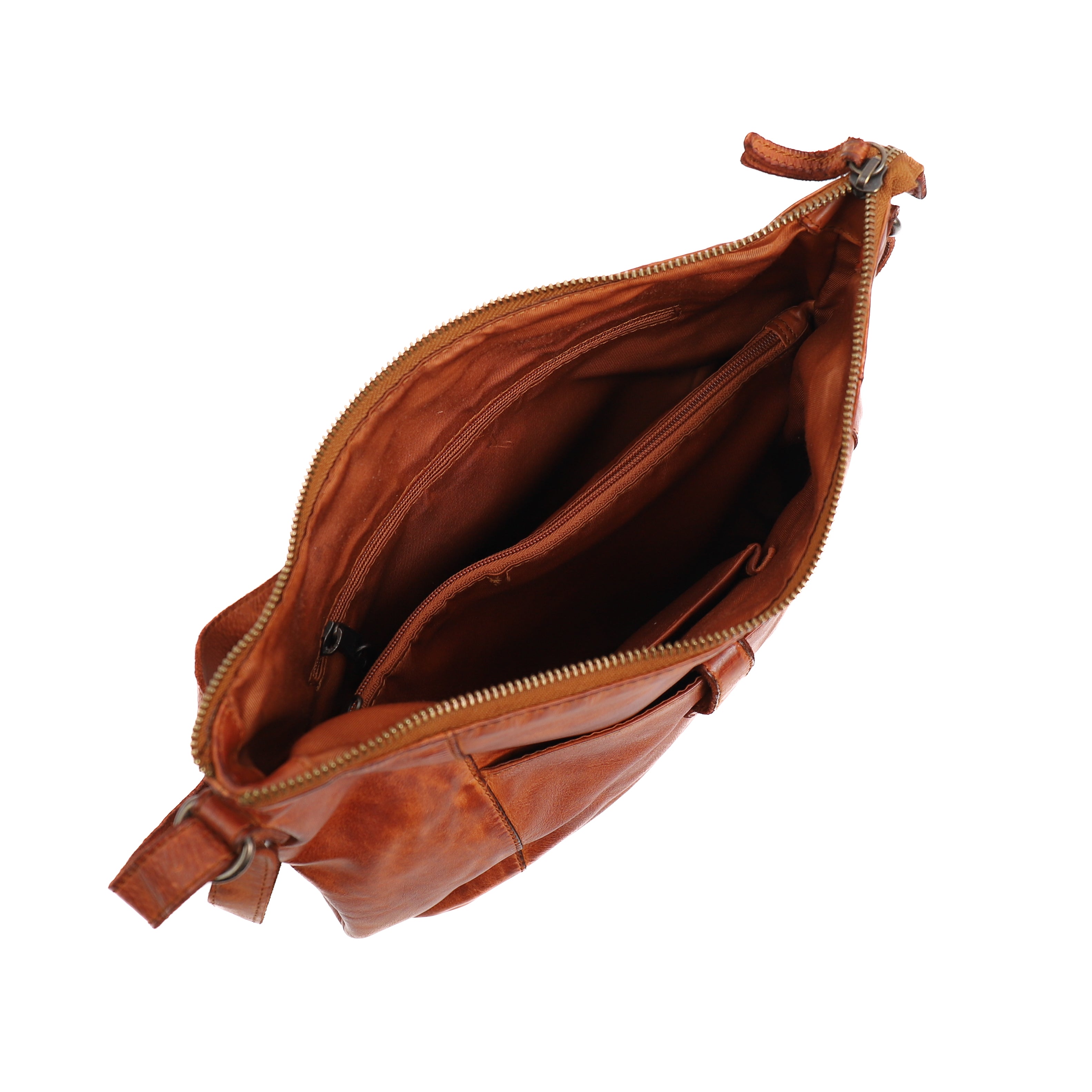 Schoudertas 'Sophia' cognac Cognac