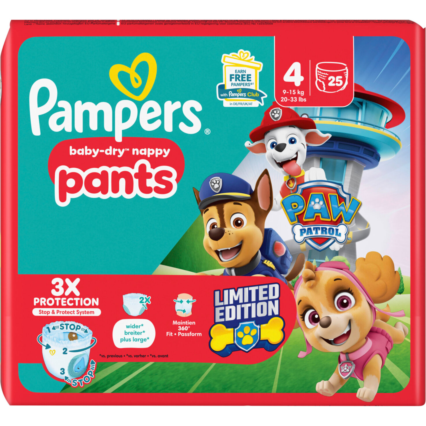 Pampers baby Dry Pants Gr.4 Maxi 9-15kg Paw Patrol