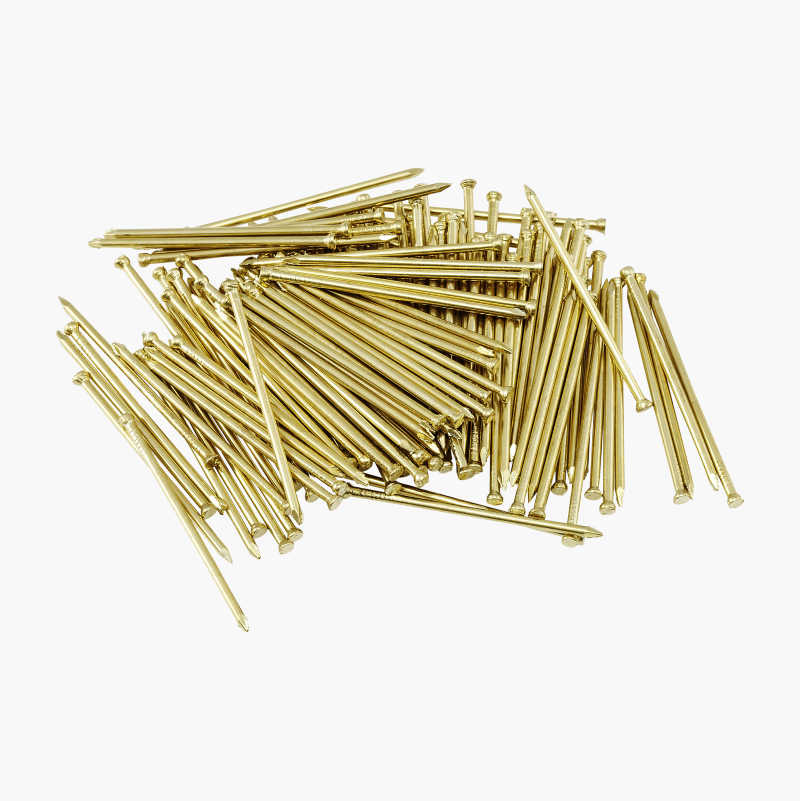 Dykkert 1,2 x 20 mm, messingbelagt, 150 stk.