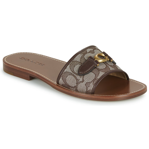 Coach - INA JACQUARD SANDAL Marrón