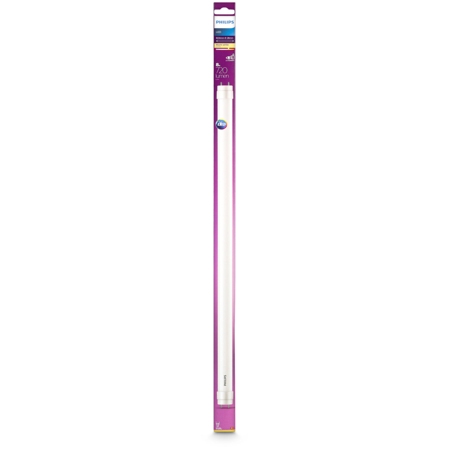 Philips LED-Röhre 8W G13 800 Lumen warmweiss (2700K) 600mm