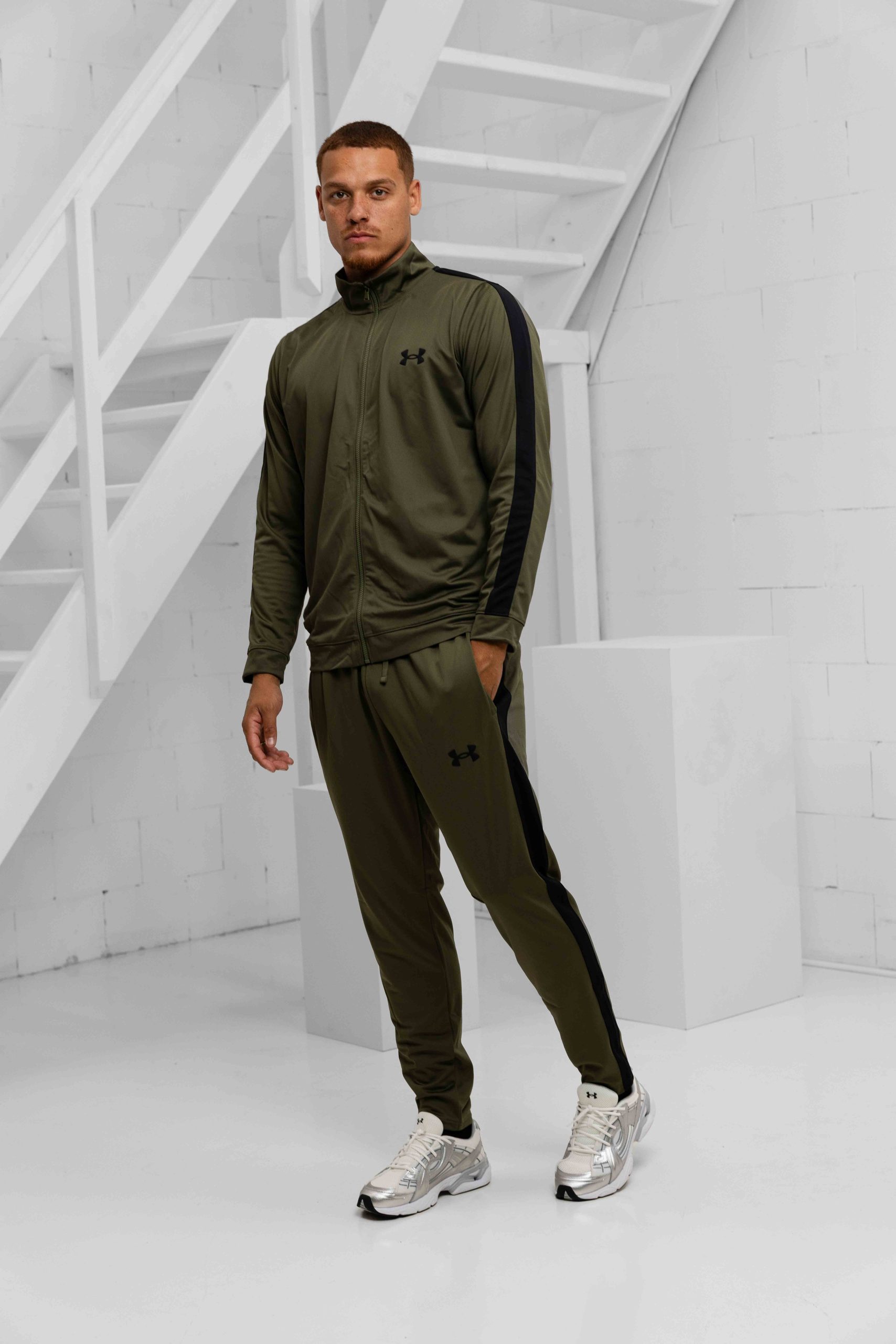 Under Armour Rival Knit Trainingspak Heren Groen