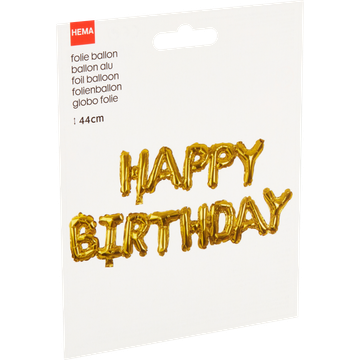 HEMA Folie Ballon Happy Birthday 44 cm