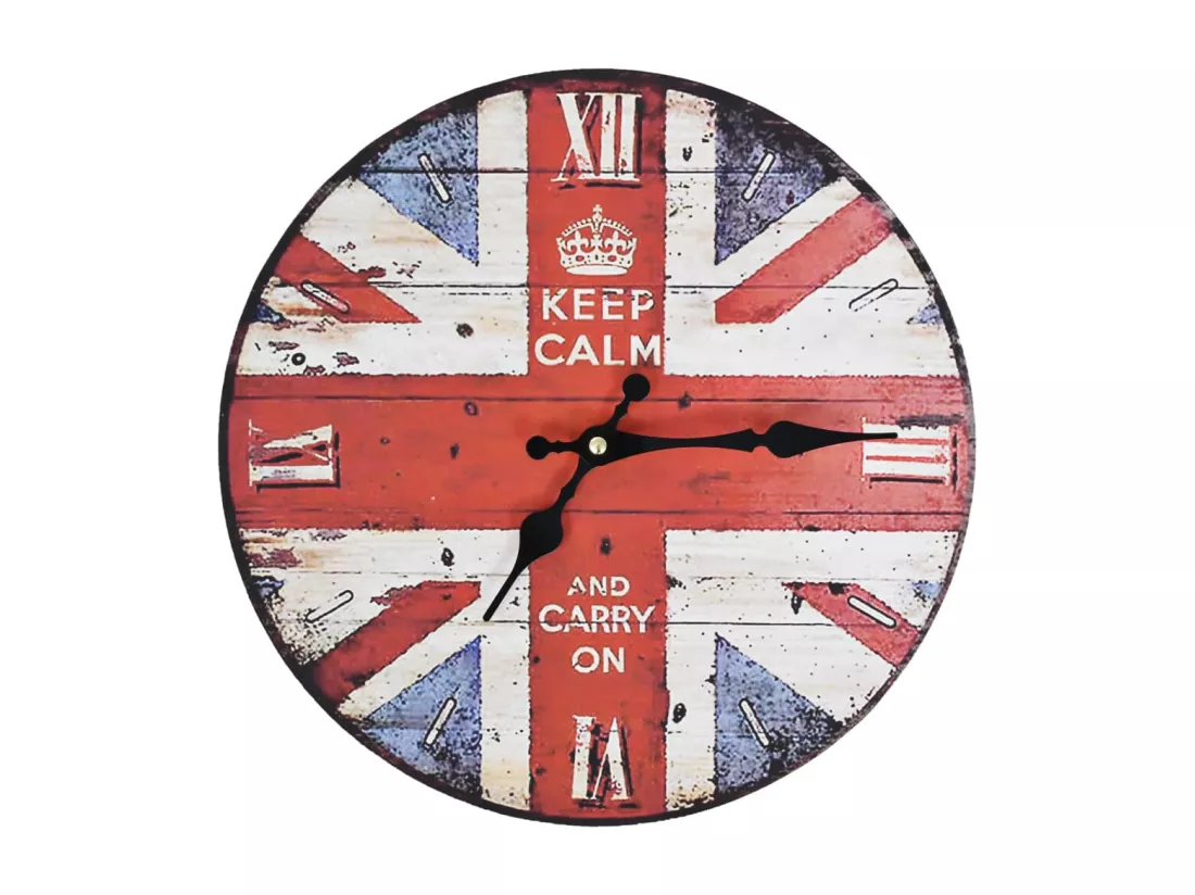 Horloge murale vintage Royaume-Uni 30 cm
