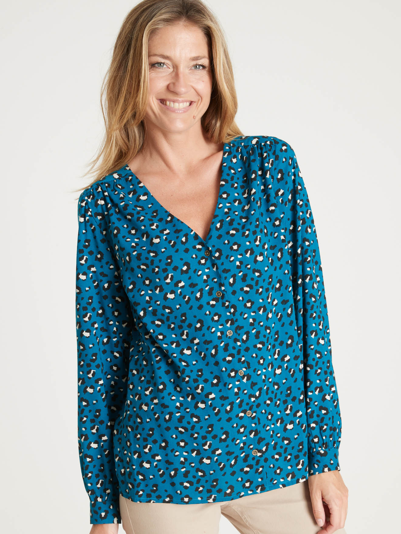 Blouse fluide encolure V