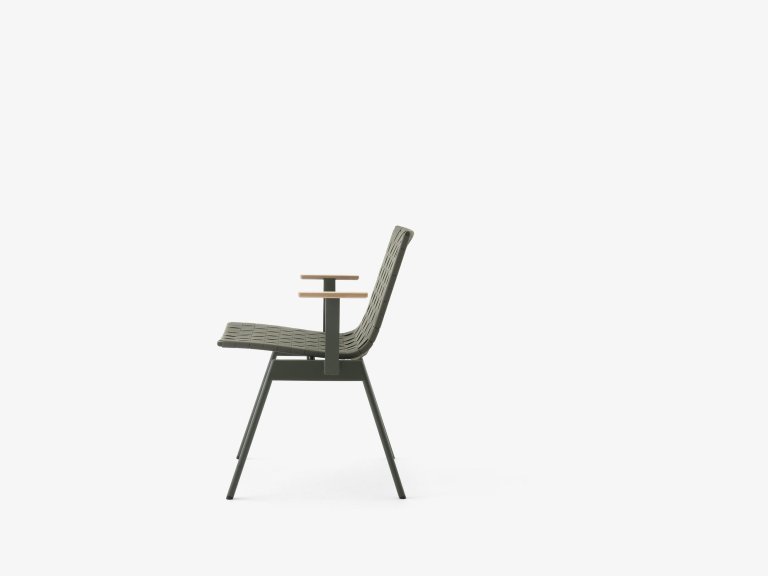 &tradition Ville tuinstoel met armleuningen Warm Black