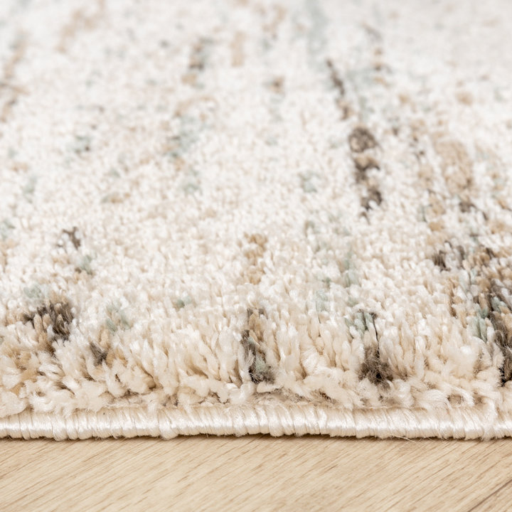 Hoogpolig vloerkleed - Blend Creme/Blauw | Klassiek