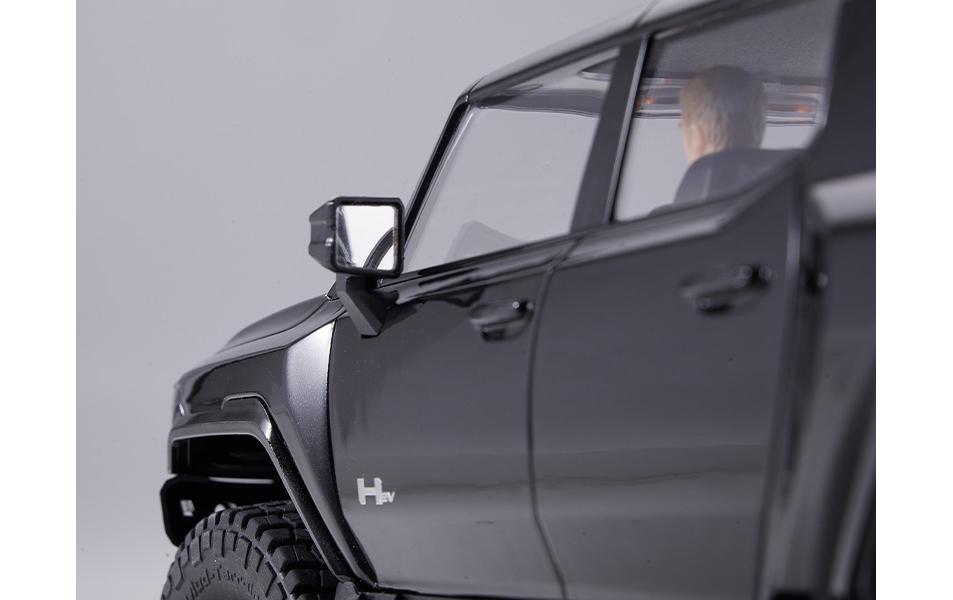 Scale Crawler FCX18 Hummer EV Schwarz, 1:18, RTR<br>Detailgetreues Hummer EV Scale RC Modell