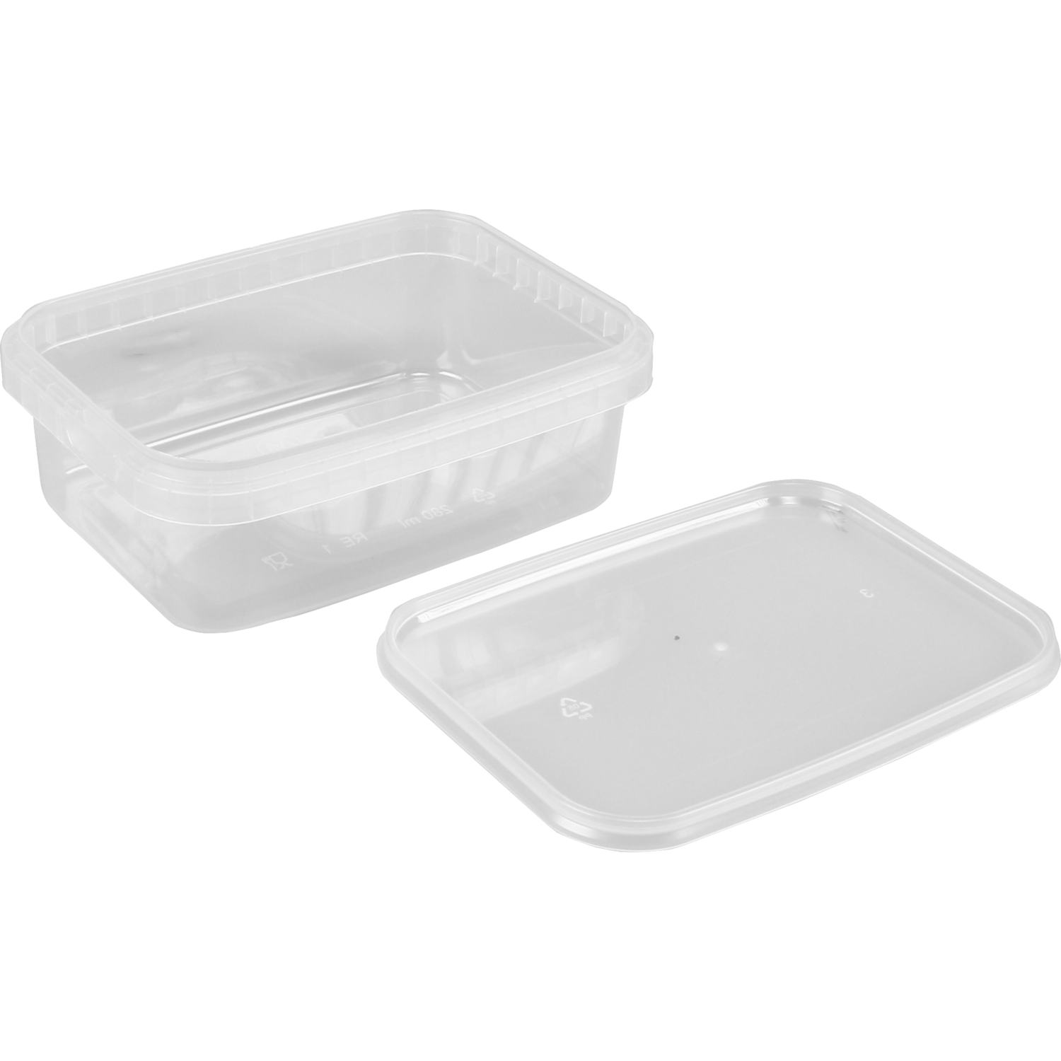 Cup, met deksel, pP, 280ml, transparant