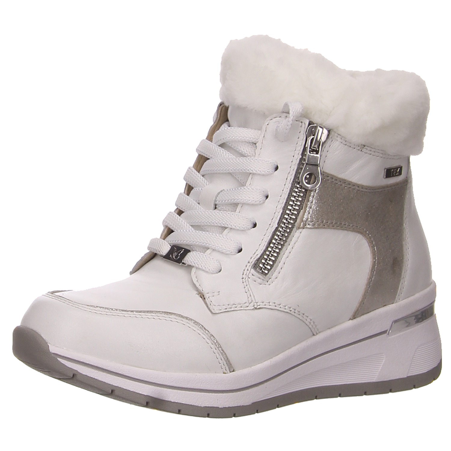 Caprice Boots weiß weiss/weiss kombi