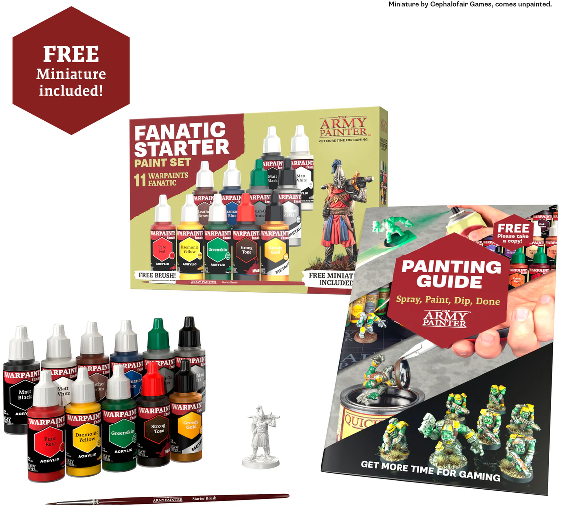 The Army Painter  Warpaints Fanatic: Starter Set    Dein Einstieg in die Welt der Miniaturmalerei