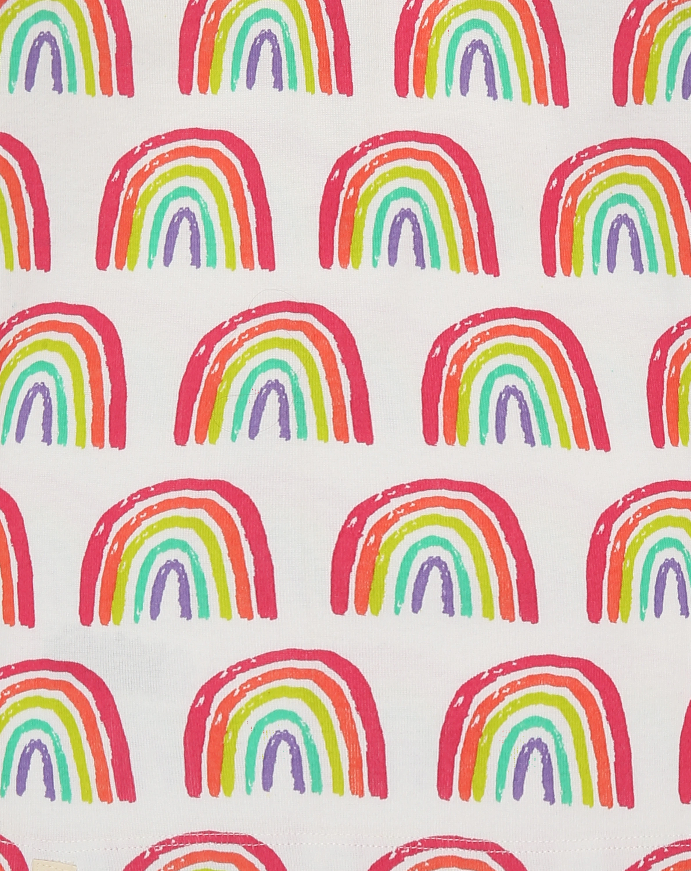 Schlafanzug PRETTY RAINBOWS lang in weiß