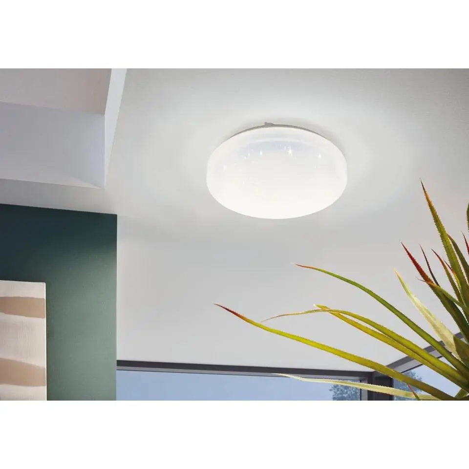 EGLO Frania-s Plafonnière - LED - Kunststof - Wit