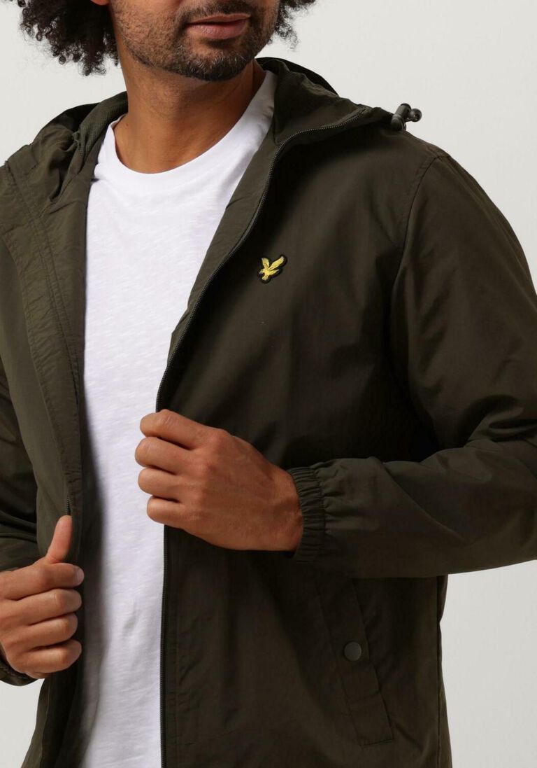 LYLE & SCOTT olijf lyle & scott jack zip through hooded jacket
